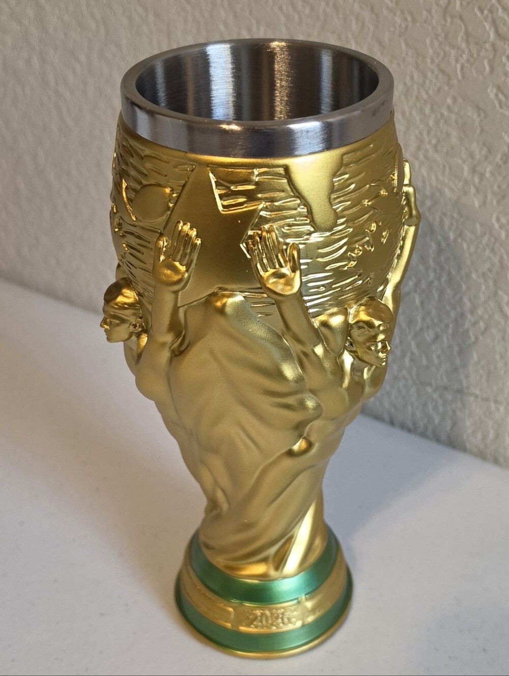 2026 World Cup champion trophy fan beer mug cup stainless steel copa mundial - Picture 1 of 14